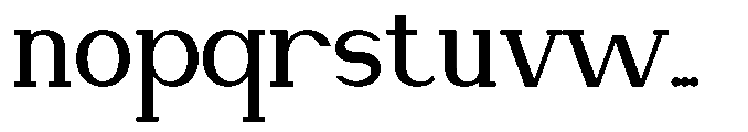 Newborn Times Semi Bold Font LOWERCASE