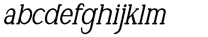 Newborn Times Slanted Condensed FONT