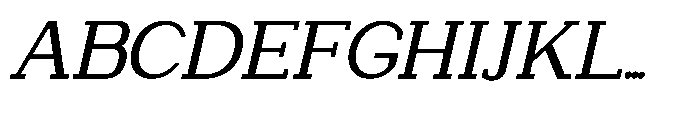 Newborn Times Slanted Font UPPERCASE