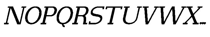 Newborn Times Slanted Font UPPERCASE