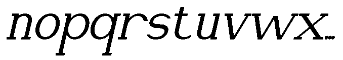 Newborn Times Slanted Font LOWERCASE