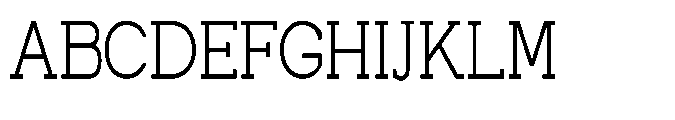 Newborn Times Thin Condensed Font UPPERCASE