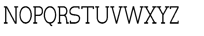 Newborn Times Thin Condensed Font UPPERCASE