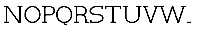 Newborn Times Thin Expanded Font UPPERCASE