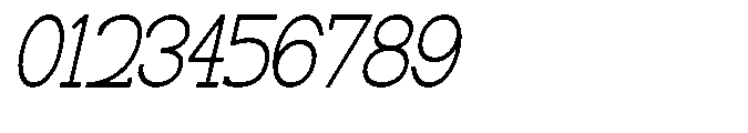 Newborn Times Thin Slanted Condensed Font OTHER CHARS
