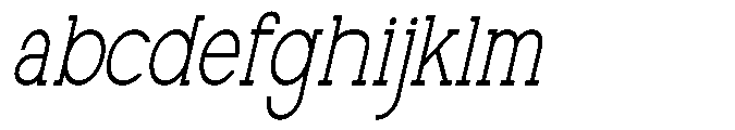 Newborn Times Thin Slanted Condensed FONT