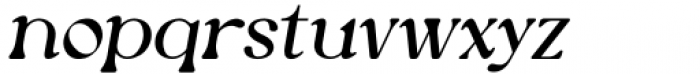 Newgate Italic Font LOWERCASE