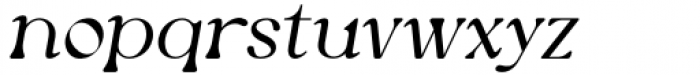 Newgate Light Italic Font LOWERCASE