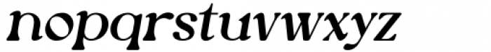 Newgate Semibold Italic Font LOWERCASE