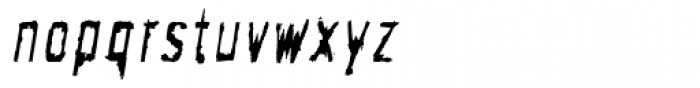 Newman Rough Oblique Font LOWERCASE