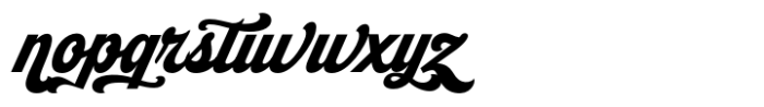 Newpitch Script Swash Italic Font LOWERCASE
