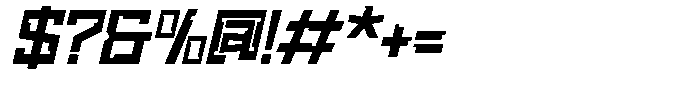Newro Space Oblique Font OTHER CHARS