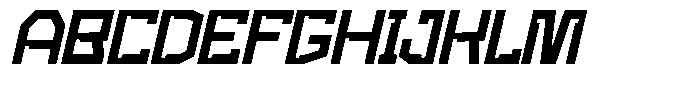 Newro Space Oblique Font UPPERCASE