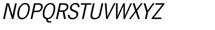 News Gothic Std Regular Oblique Font UPPERCASE