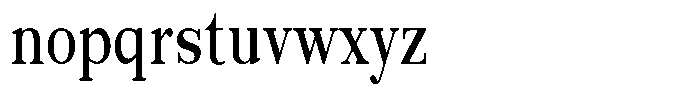 News Heritages Black Condensed Font LOWERCASE