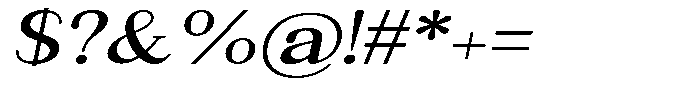 News Heritages Black Slanted Expanded Font OTHER CHARS