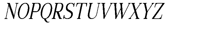 News Heritages Bold Slanted Condensed Font UPPERCASE
