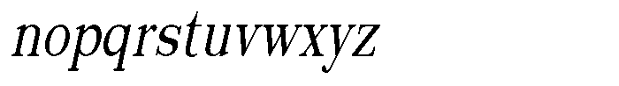 News Heritages Bold Slanted Condensed Font LOWERCASE