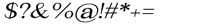 News Heritages Bold Slanted Expanded Font OTHER CHARS