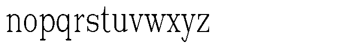 News Heritages Condensed Font LOWERCASE