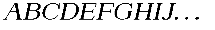 News Heritages Extra Bold Slanted Expanded Font UPPERCASE