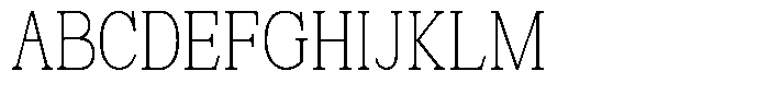 News Heritages Extra Light Condensed Font UPPERCASE