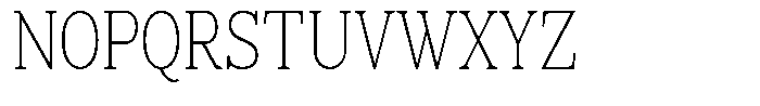 News Heritages Extra Light Condensed Font UPPERCASE