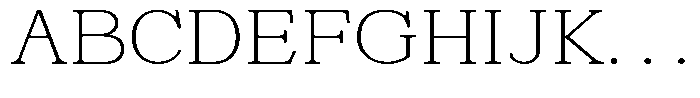 News Heritages Extra Light Expanded Font UPPERCASE