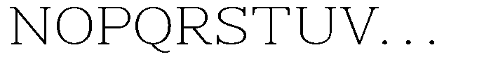 News Heritages Extra Light Expanded Font UPPERCASE