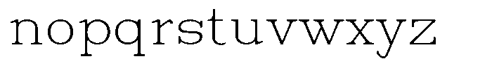 News Heritages Extra Light Expanded Font LOWERCASE