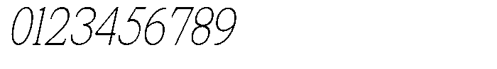 News Heritages Extra Light Slanted Condensed Font OTHER CHARS