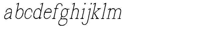 News Heritages Extra Light Slanted Condensed FONT