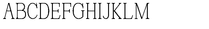 News Heritages Light Condensed Font UPPERCASE