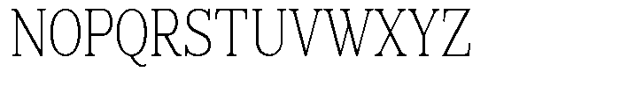 News Heritages Light Condensed Font UPPERCASE