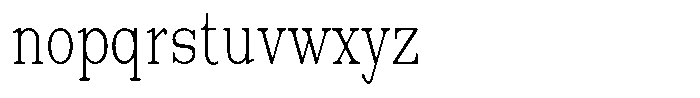 News Heritages Light Condensed Font LOWERCASE