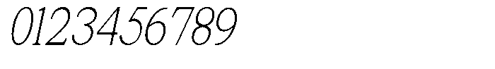 News Heritages Light Slanted Condensed Font OTHER CHARS