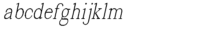 News Heritages Light Slanted Condensed FONT