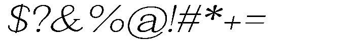 News Heritages Light Slanted Expanded Font OTHER CHARS