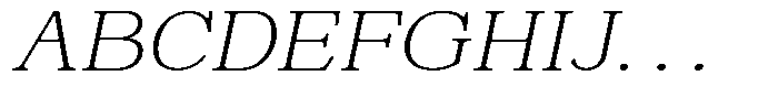 News Heritages Light Slanted Expanded Font UPPERCASE
