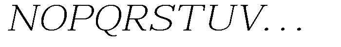 News Heritages Light Slanted Expanded Font UPPERCASE