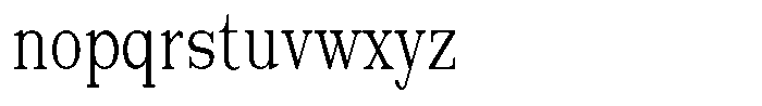 News Heritages Medium Condensed Font LOWERCASE