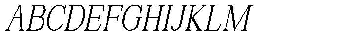 News Heritages Medium Slanted Condensed Font UPPERCASE