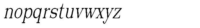 News Heritages Medium Slanted Condensed Font LOWERCASE