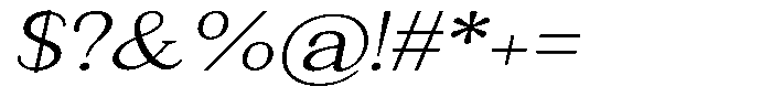 News Heritages Medium Slanted Expanded Font OTHER CHARS