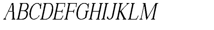 News Heritages Semi Bold Slanted Condensed Font UPPERCASE