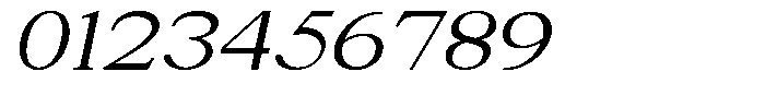 News Heritages Semi Bold Slanted Expanded Font OTHER CHARS