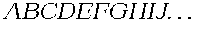 News Heritages Semi Bold Slanted Expanded Font UPPERCASE