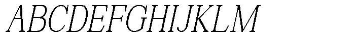 News Heritages Slanted Condensed Font UPPERCASE