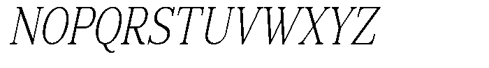 News Heritages Slanted Condensed Font UPPERCASE