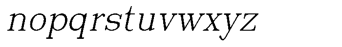News Heritages Slanted Font LOWERCASE